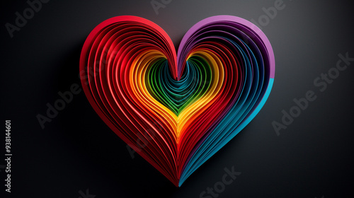 Wallpaper Mural paper craft love art Torontodigital.ca