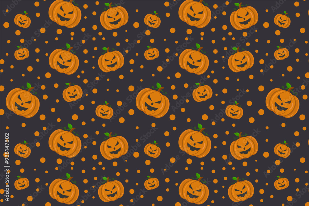 Halloween pumpkin pattern Halloween pumpkin pattern