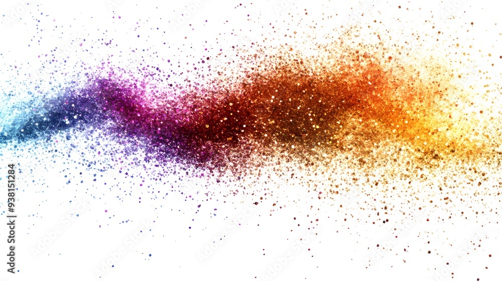 Glitter Explosion: A burst of glitter particles in various colors, shimmering as they spread out against a white background.
Glitter Explosion: A burst of glitter particles in various colors, shimmering as they spread out against a white background.