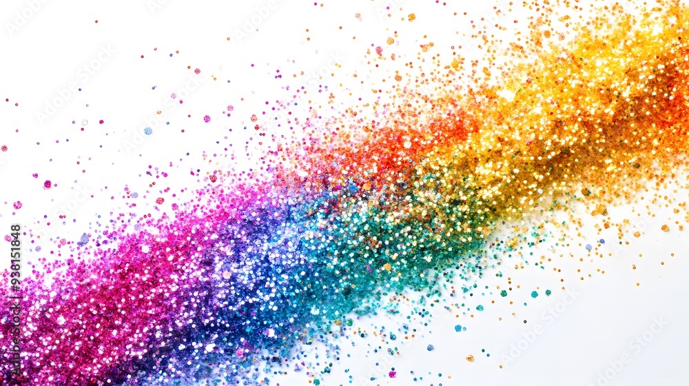 Glitter Explosion: A burst of glitter particles in various colors, shimmering as they spread out against a white background.
Glitter Explosion: A burst of glitter particles in various colors, shimmering as they spread out against a white background.