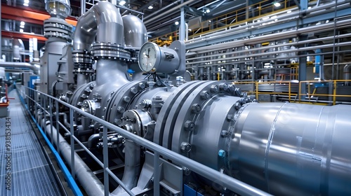 The synchronization of multiple turbines in a natural gas power plant 