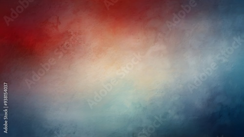 Wallpaper Mural a soft, abstract blurred background with smooth transitions between vibrant shades of red and deep blue. AI Generated Torontodigital.ca