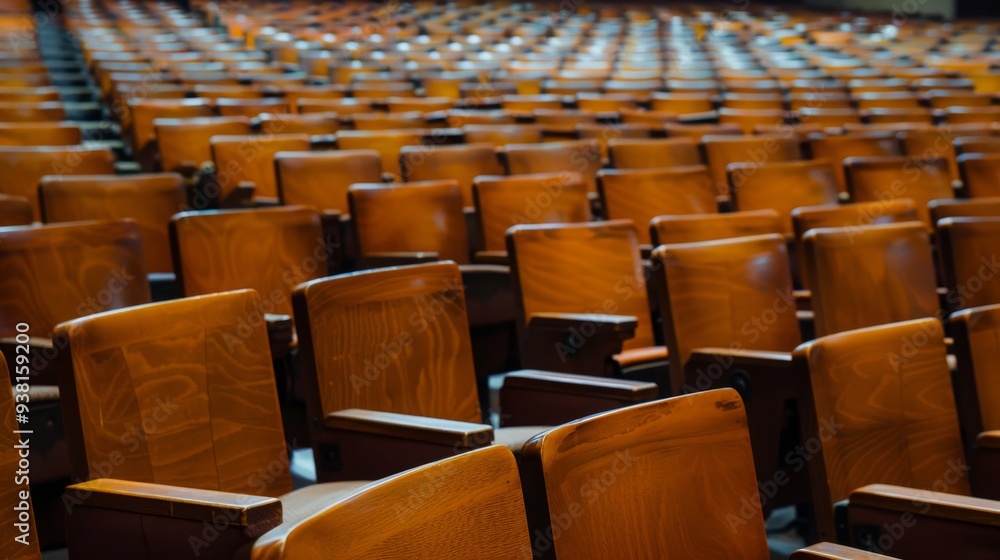 Fototapeta premium theatre auditorium furniture , indoor auditorium seating , auditorium seating , theatre seating