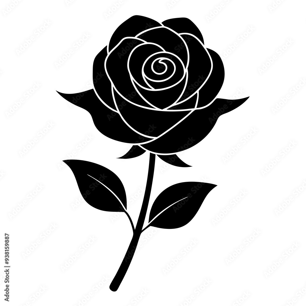black and white rose black and white rose
