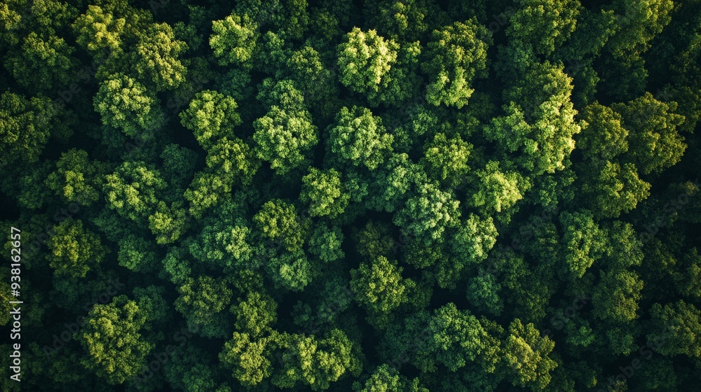 Aerial view of a lush green forest canopy, showcasing the dense foliage and natural beauty. Perfect for nature and environment-themed projects. Aerial view of a lush green forest canopy, showcasing the dense foliage and natural beauty. Perfect for nature and environment-themed projects.