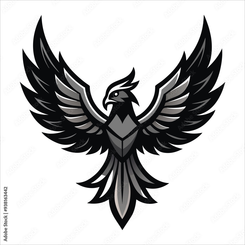 Obraz premium Bird with Spread Wings 