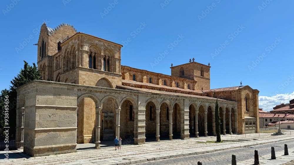 Naklejka premium Basilica de San Vincente is one of the best examples of Romanesque architecture in Spain
