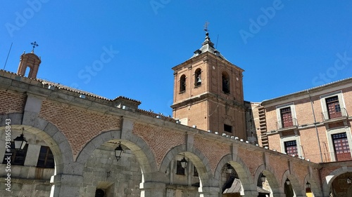 A Romanesque Church of Juan Bautista was refurbished in the 16th century in Gothic style in Avila, Spain