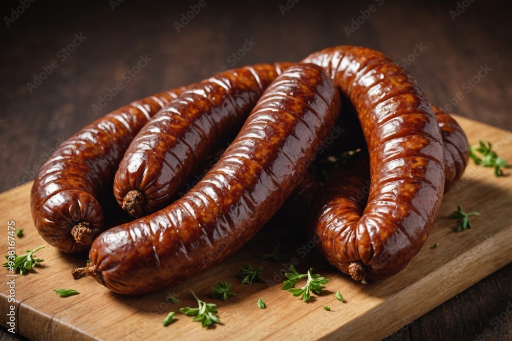 A close-up of a traditional Alentejo sausage, or 