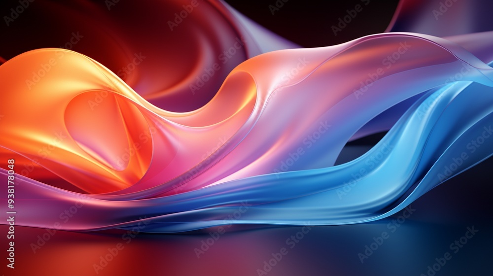 Obraz premium an abstract pattern with fluid, flowing lines.