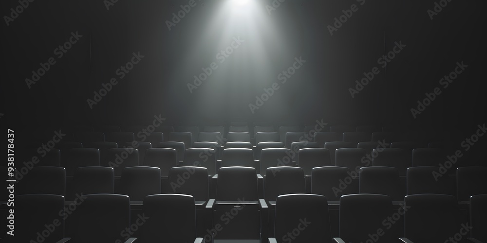 Fototapeta premium cinema auditorium with chairs