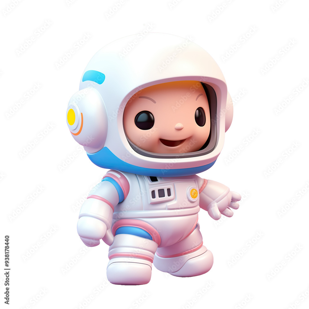 3d render of cute astronaut isolated on transparent background 3d render of cute astronaut isolated on transparent background