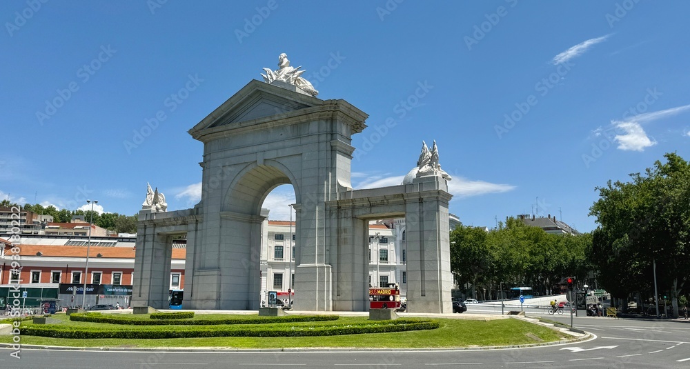 Puerta de San Vicente is a monumental gate in Madrid, Spain