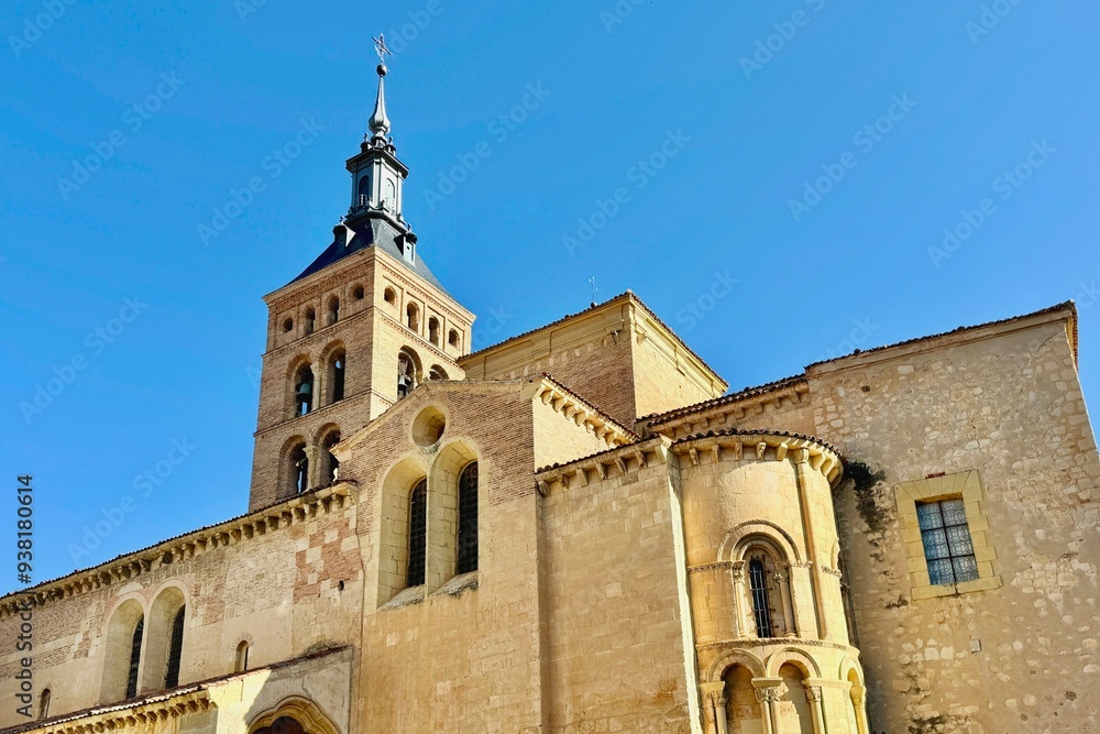 San Martin Church was built in the 12th century in moorish style in Segovia, Spain