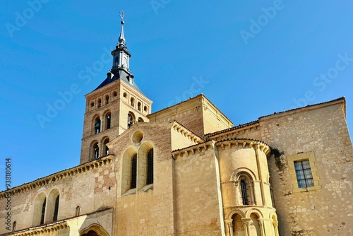 Obraz na płótnie San Martin Church was built in the 12th century in moorish style in Segovia, Spain w salonie