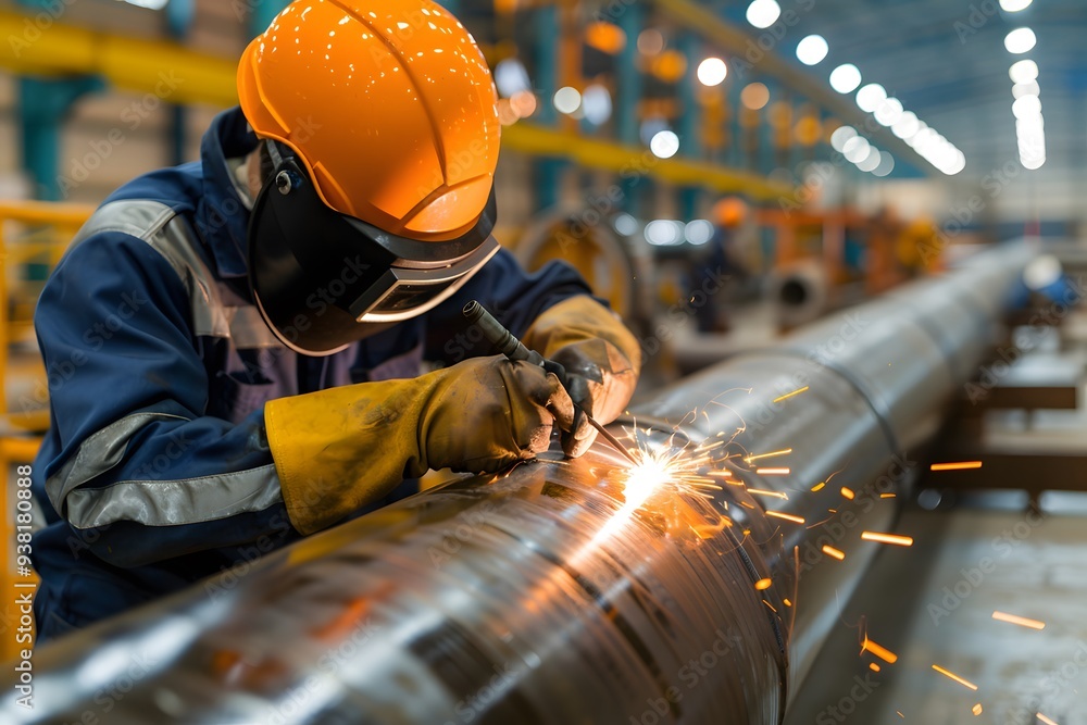 Engineers Working on Pressure Vessels and Pipes, Industrial Maintenance and Engineering Solutions Engineers Working on Pressure Vessels and Pipes, Industrial Maintenance and Engineering Solutions