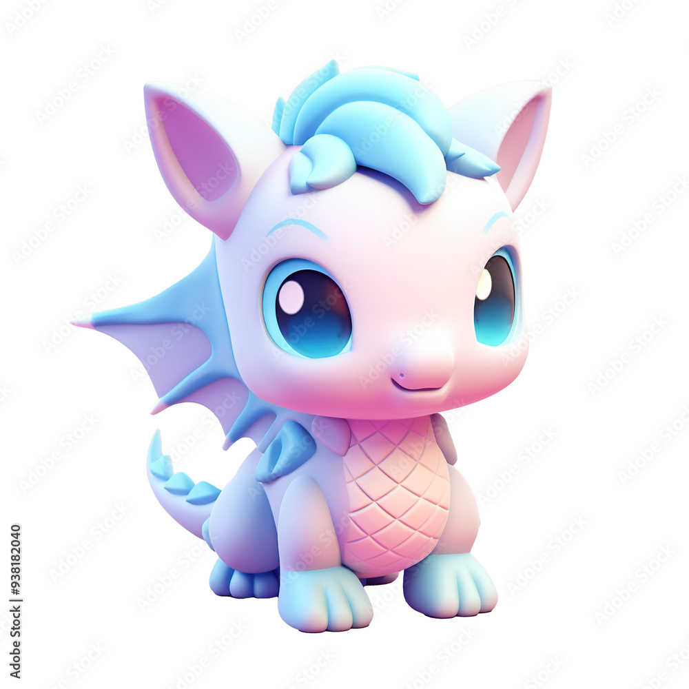 3d render of cute dragon isolated on transparent background 3d render of cute dragon isolated on transparent background