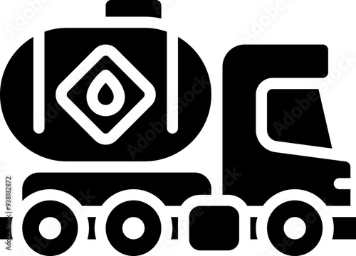 Fuel tank truck icon