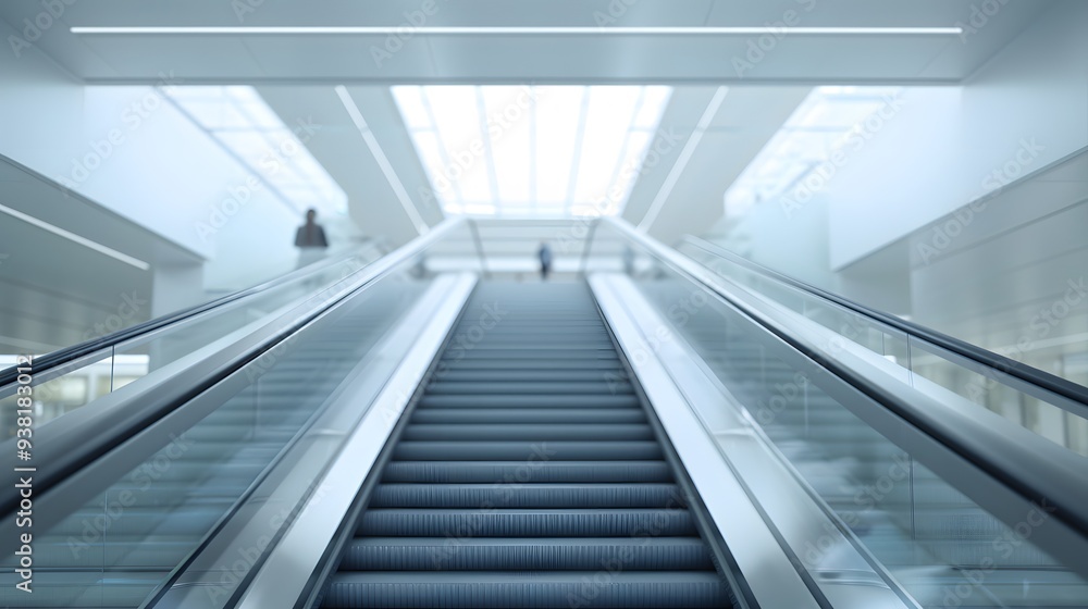 escalator in shopping mall escalator in shopping mall