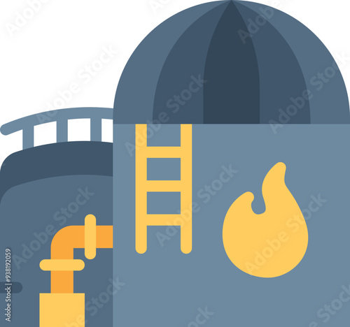 Gas storage icon