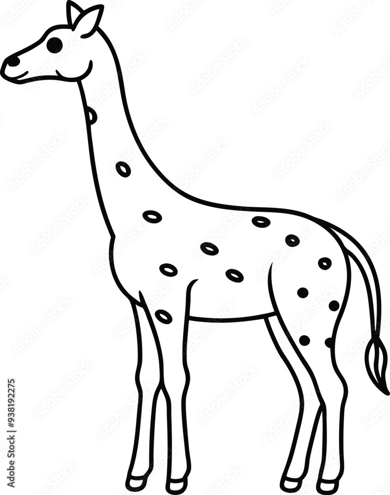 Obraz premium Kids will have fun with this little cute animal coloring book 