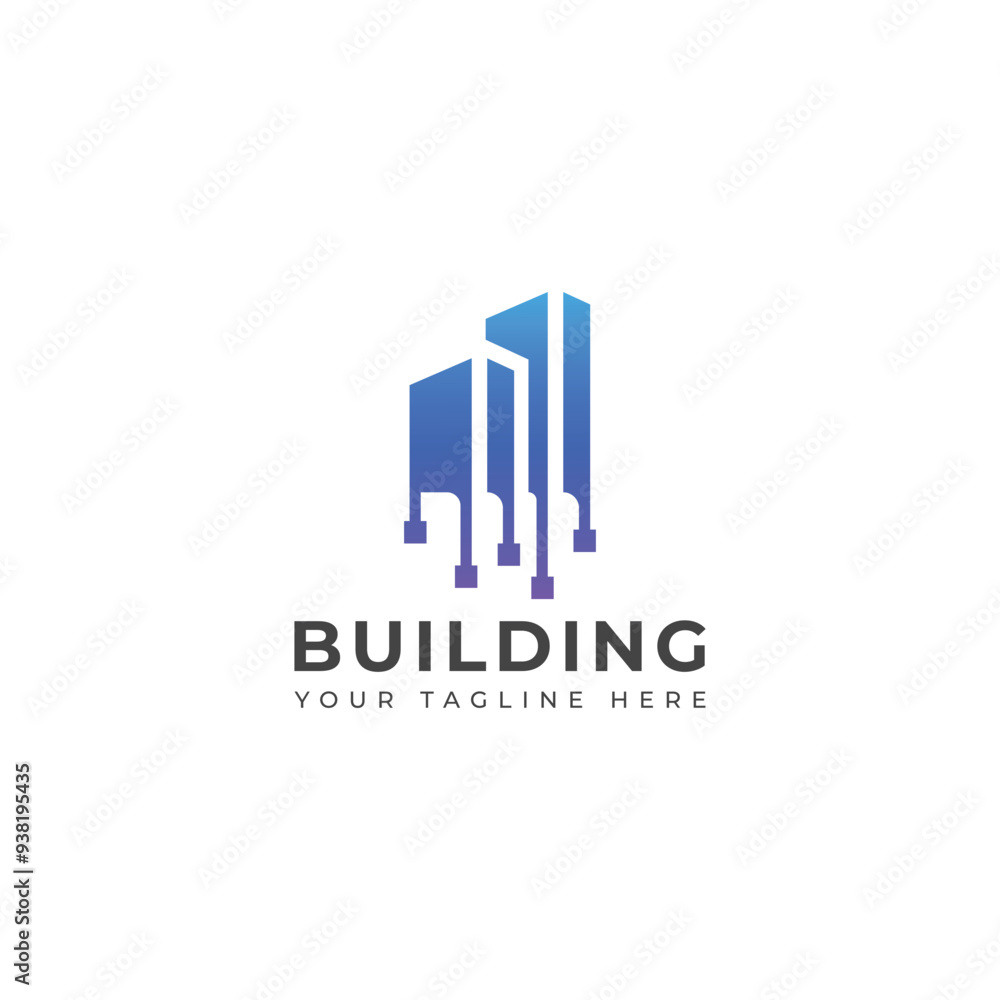 Creative Tech building logo design Creative Tech building logo design