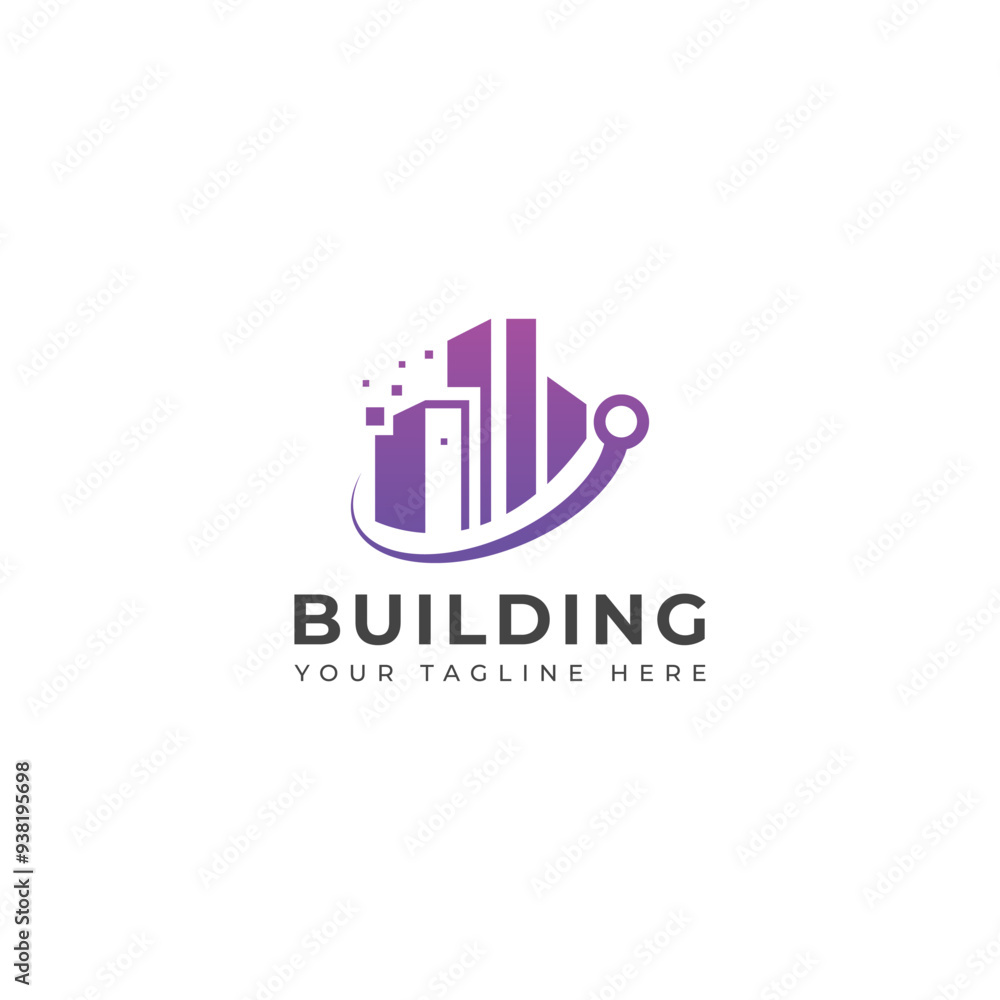 Creative Tech building logo design Creative Tech building logo design