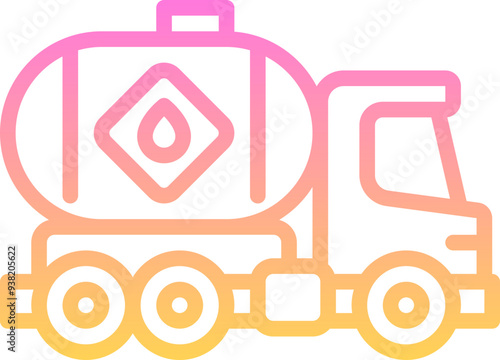 Fuel tank truck icon