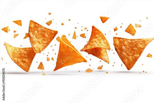 Falling Tortilla Chips On W...