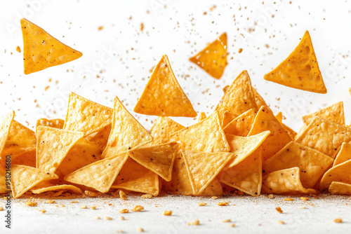Falling Tortilla Chips On W...