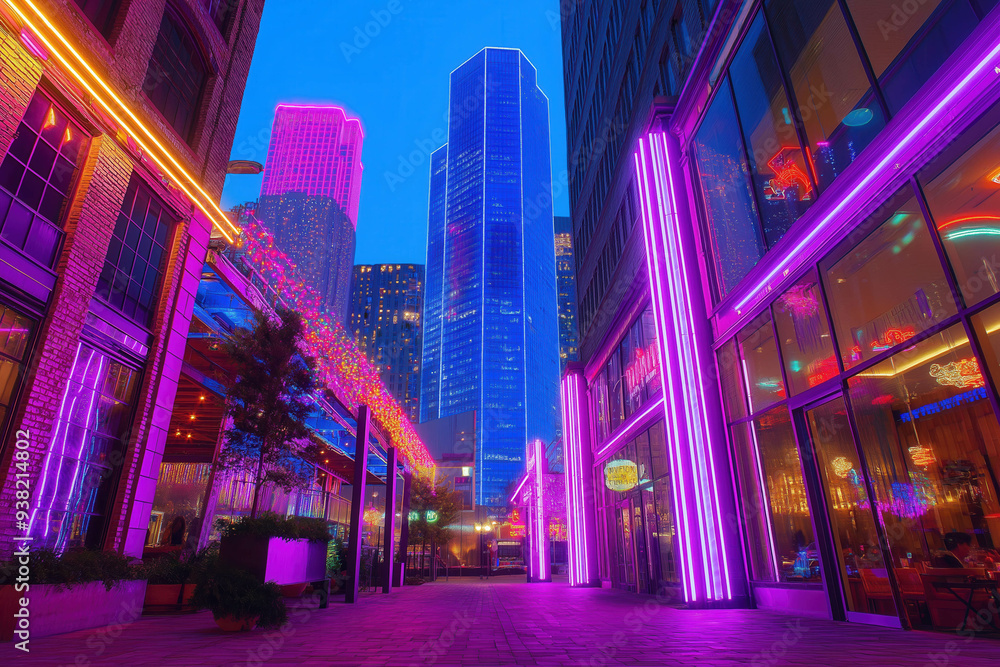 Obraz premium Houston Night Life