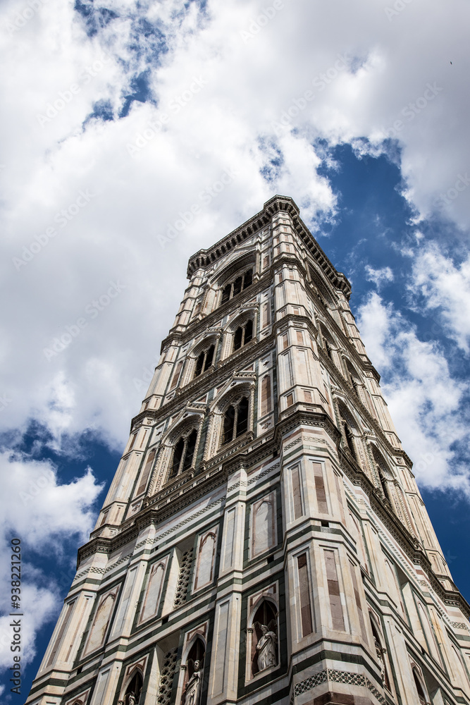 Obraz premium Dzwonnica Giotta przy katedrze Santa Maria del Fiore we Florencji