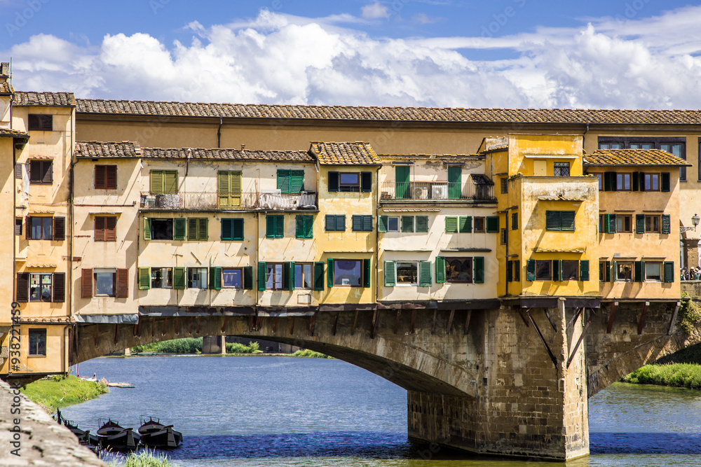 Obraz premium Most złotników na rzece Arno we Florencji