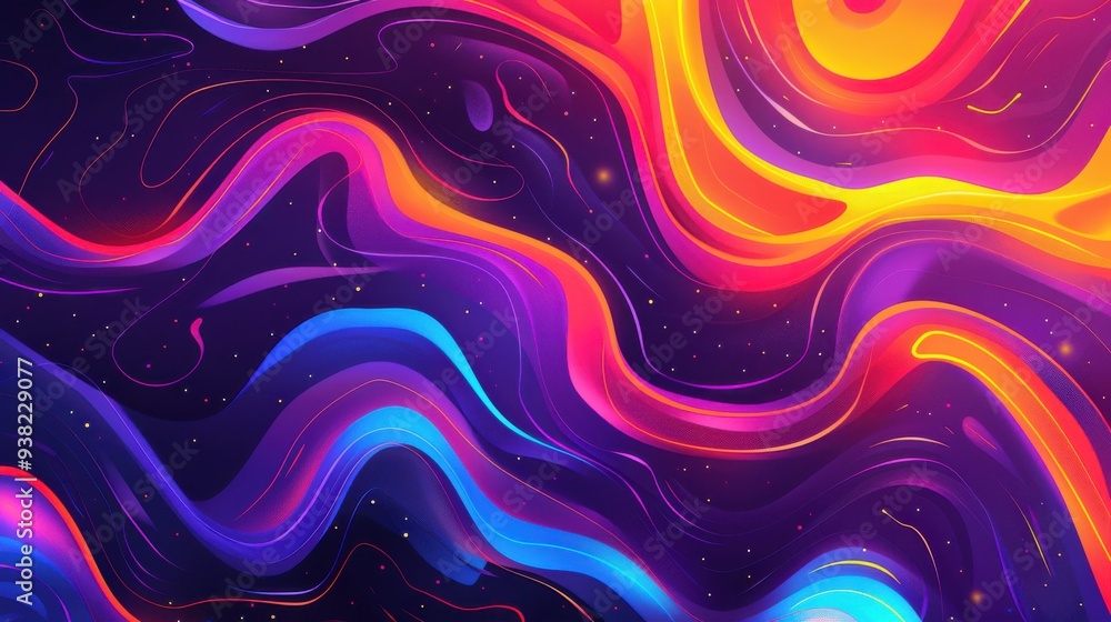 Vibrant Abstract Swirls Vibrant Abstract Swirls