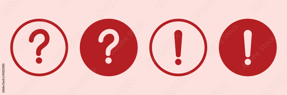 Set of Question and information icon collection. Information symbol. Vector Illustration. Set of Question and information icon collection. Information symbol. Vector Illustration.
