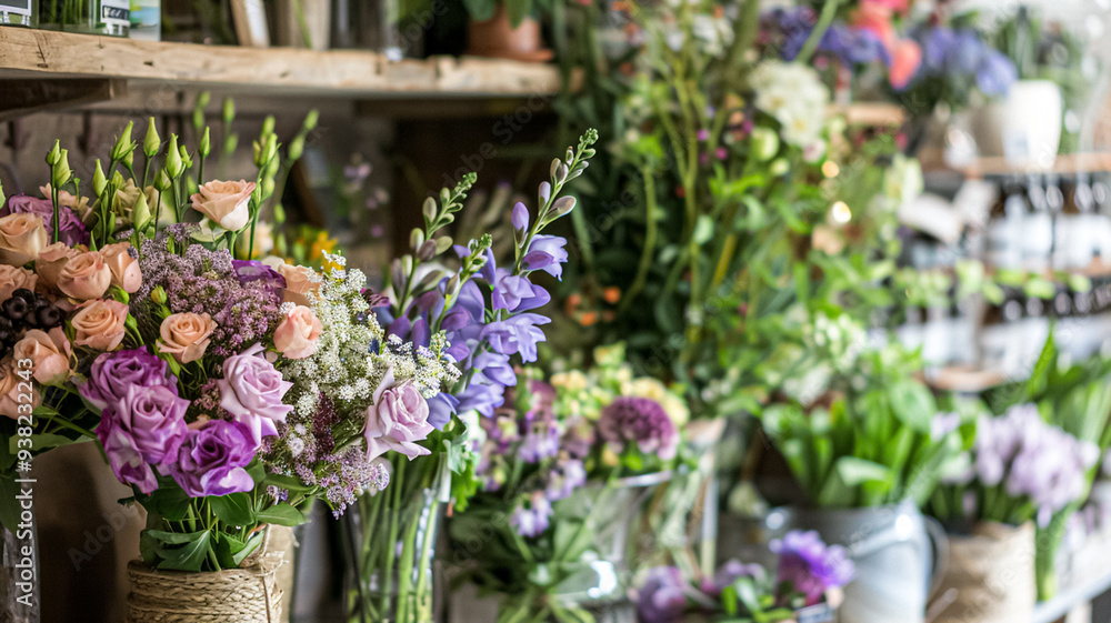 Details and products on shelves in the English counryside farm shop, small business, country style design Details and products on shelves in the English counryside farm shop, small business, country style design