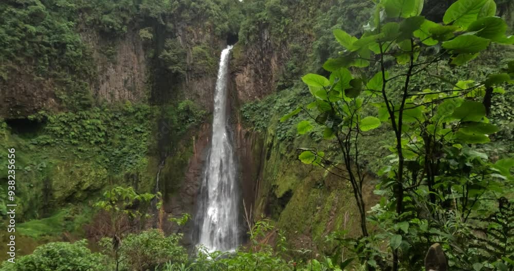 catarata del toro waterfall in costa rica near Poas volvano, central america