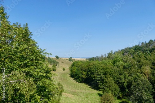 Eine Wanderung von Braunsrode zur Hängeseilbrücke über das Bärental in der Hohen Schrecke