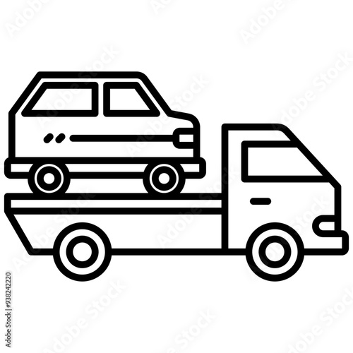 Wallpaper Mural Tow Truck Icon Torontodigital.ca