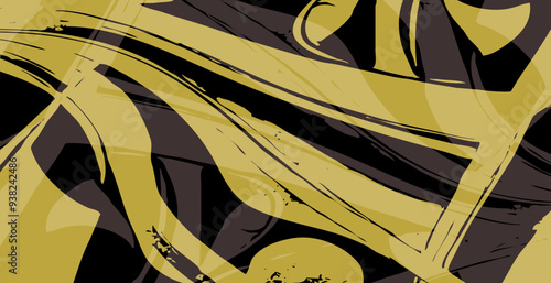 Abstract pattern. Illustration for printing on wall decorations. For use in graphics.