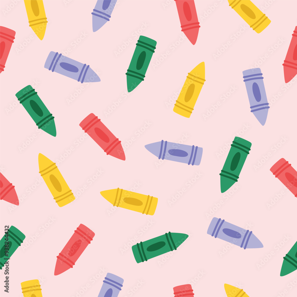 Cute Crayon Pink Pattern Cute Crayon Pink Pattern