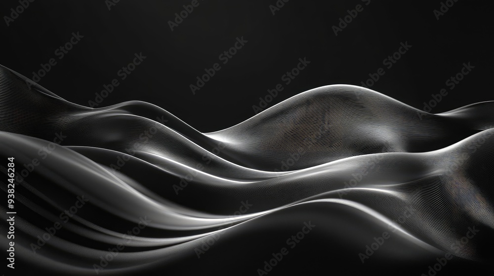 Abstract monochrome currents with flowing lines and smooth gradients, creating a sophisticated and minimalistic background. Abstract monochrome currents with flowing lines and smooth gradients, creating a sophisticated and minimalistic background.