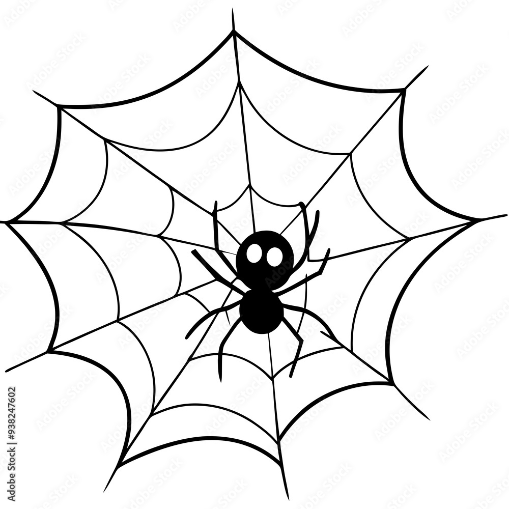 Obraz premium spider and web