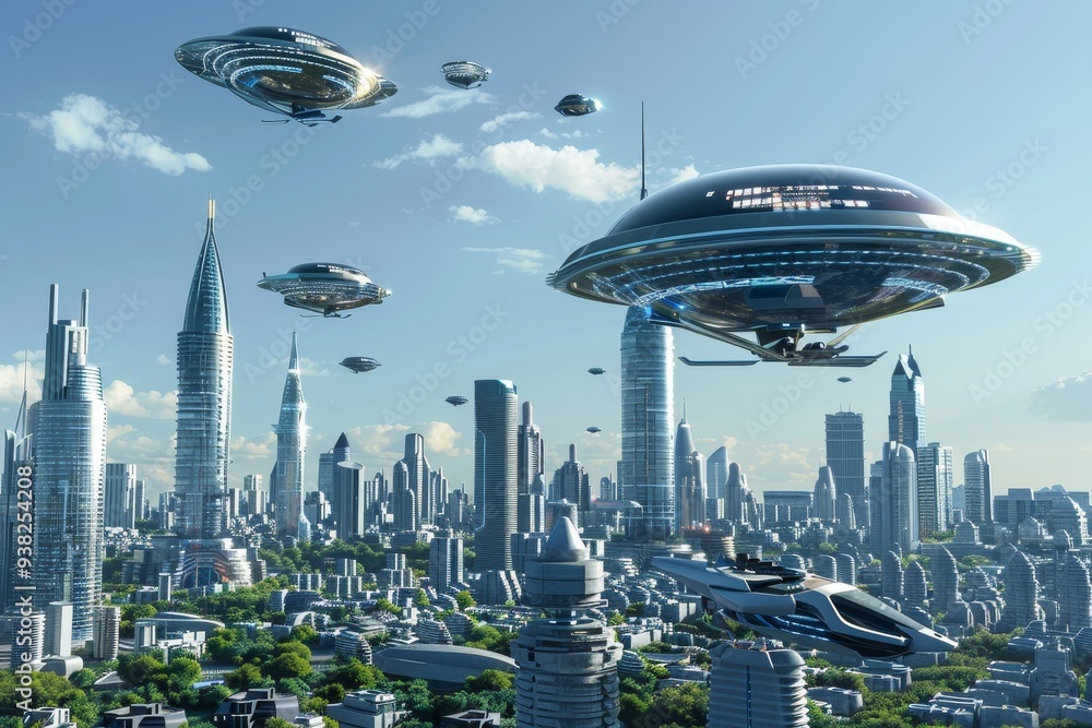 city with many lights and cars on it, futuristic city skyline with holographic billboards and flying cars city with many lights and cars on it, futuristic city skyline with holographic billboards and flying cars