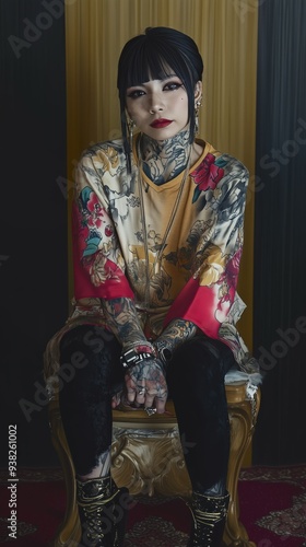 jeune Japonaise tatouée