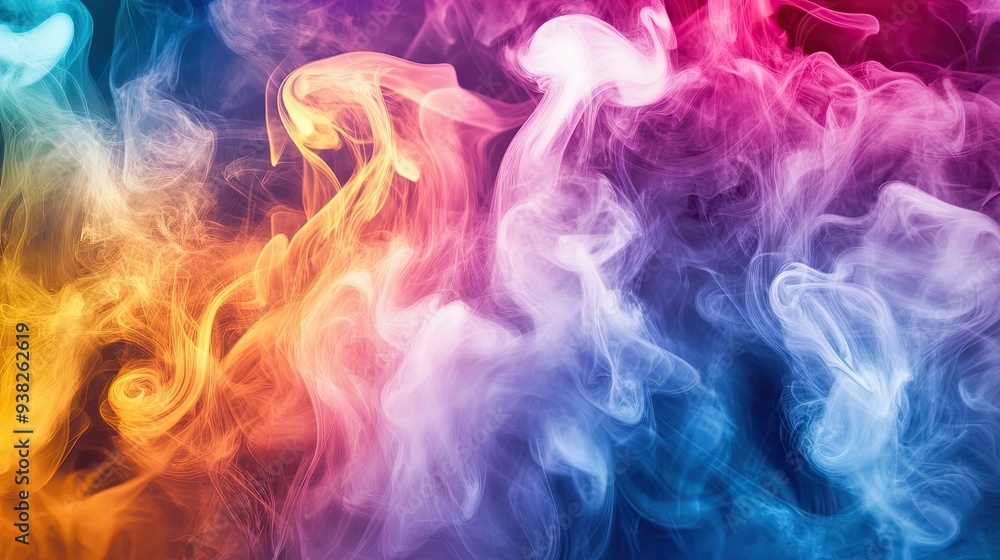 Colorful smoke swirls in an artistic pattern, producing a vibrant, dynamic visual with rich, flowing hues. Colorful smoke swirls in an artistic pattern, producing a vibrant, dynamic visual with rich, flowing hues.