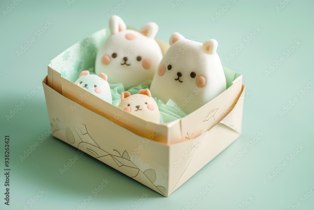 Cute Animal-Shaped Bento Cake for Special Occasions and Celebrations Cute Animal-Shaped Bento Cake for Special Occasions and Celebrations