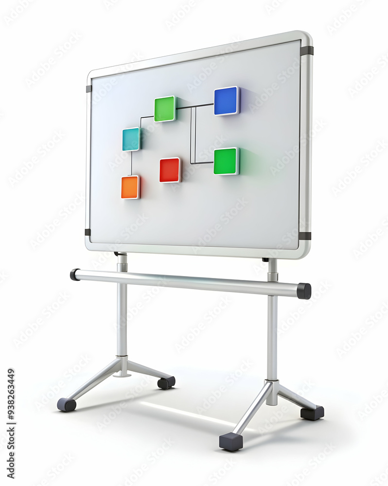 Digital whiteboard icon concept for virtual meetings isolated on white background in photo stock Digital whiteboard icon concept for virtual meetings isolated on white background in photo stock