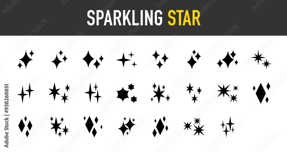 Sparkle icons set. Twinkle stars collection. Shine star icon. Effect shine, glitter, twinkling and clean. Star sparkle. Vector illustration. Hand drawn sketch doodle style. Shining flash symbols. Sparkle icons set. Twinkle stars collection. Shine star icon. Effect shine, glitter, twinkling and clean. Star sparkle. Vector illustration. Hand drawn sketch doodle style. Shining flash symbols.
