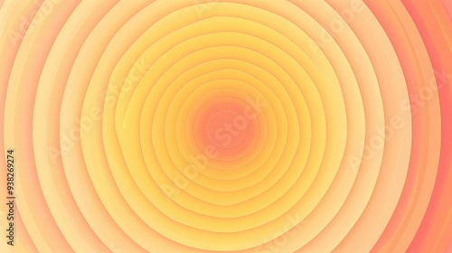 A concentric pattern of glowing rings with a vibrant gradient of warm colors.